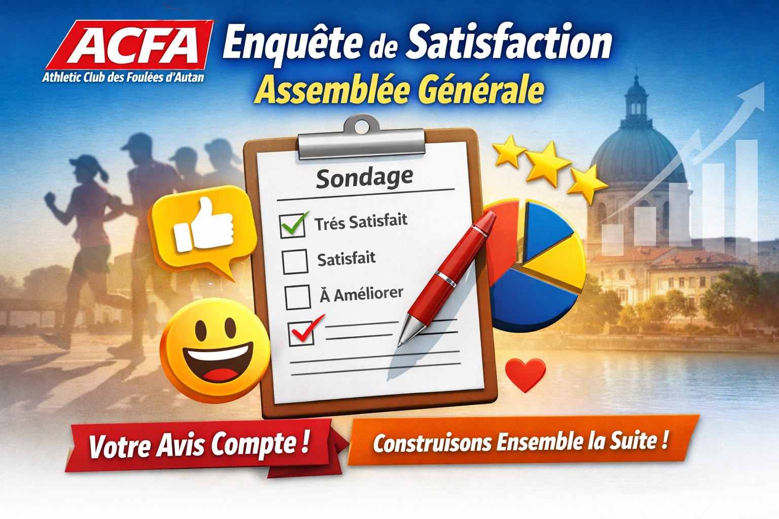 Résultats du sondage de satisfaction AG ACFA 2026