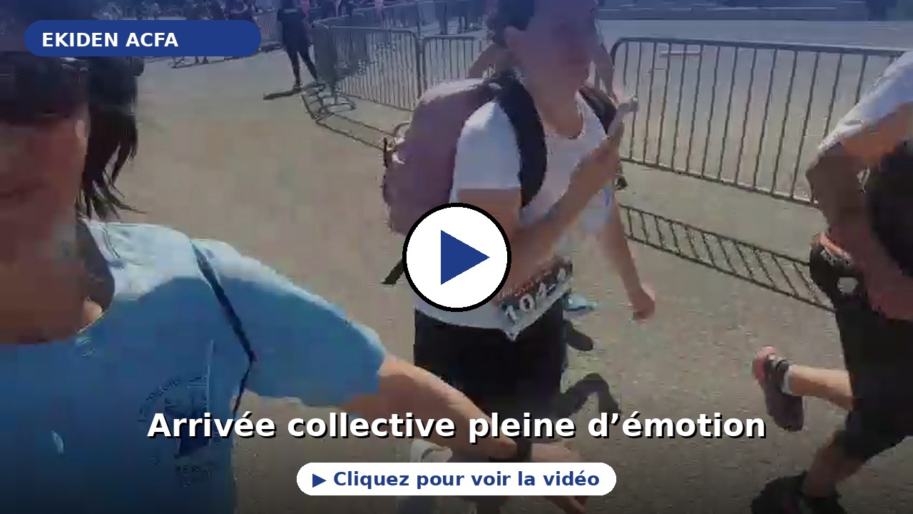 Vidéo arrivée collective Ekiden ACFA Toulouse