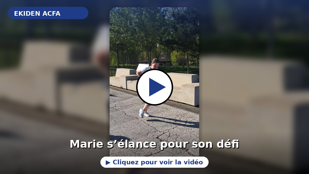 Vidéo départ de Marie Ekiden ACFA Toulouse