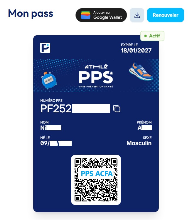 PPS 2026 actif : numéro PPS, validité et attestation PDF à télécharger