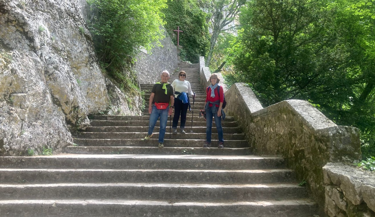 Bruno et Alain lors du déjeuner au Domaine de Ramatuelle pendant la sortie ACFA Brignoles 2026