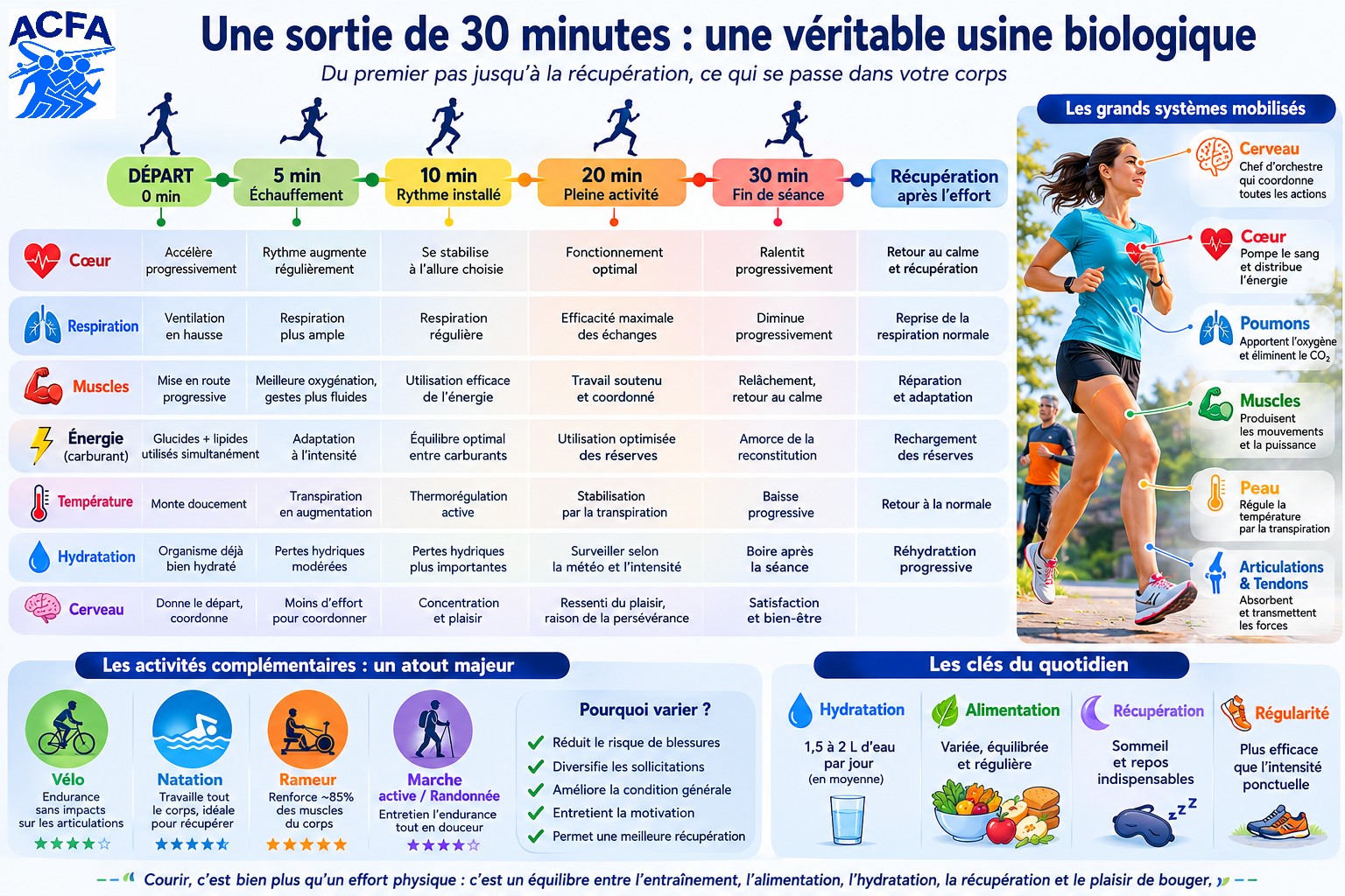 Effets d’une sortie de trente minutes sur le corps
