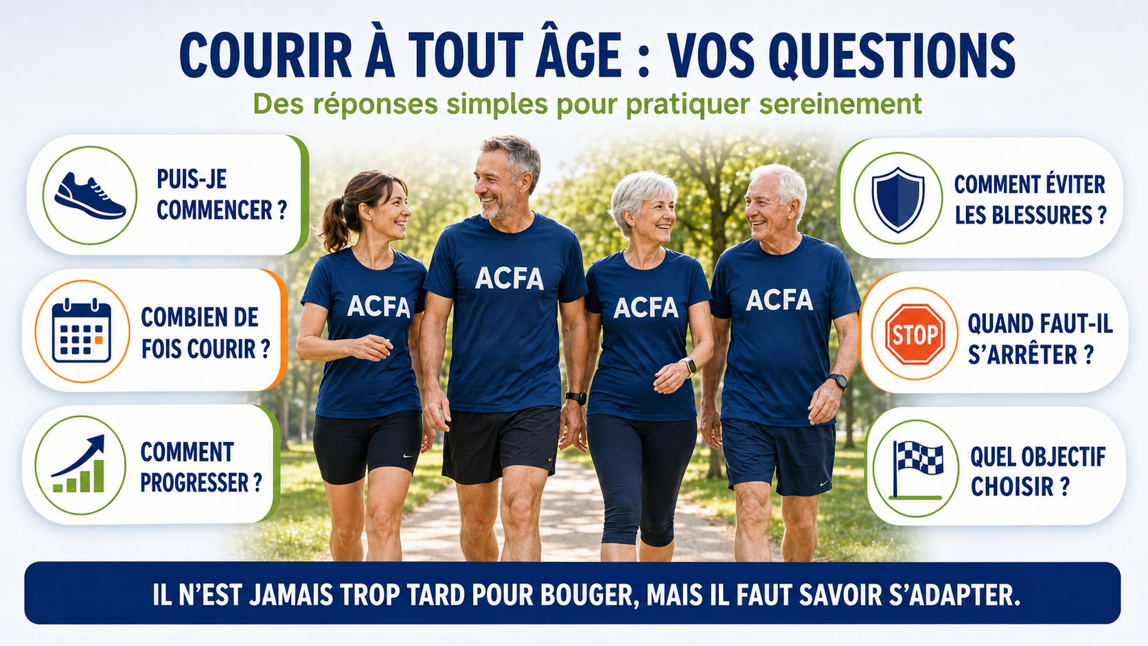 Questions fréquentes sur la pratique de la course à pied à tout âge