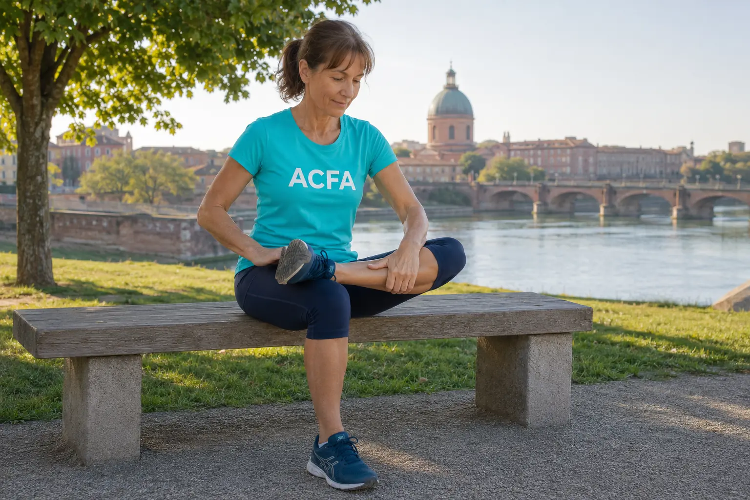 Étirement assis des muscles fessiers