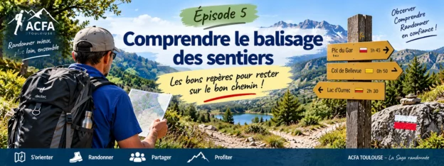 Comprendre le balisage des sentiers en randonnée – guide ACFA Toulouse