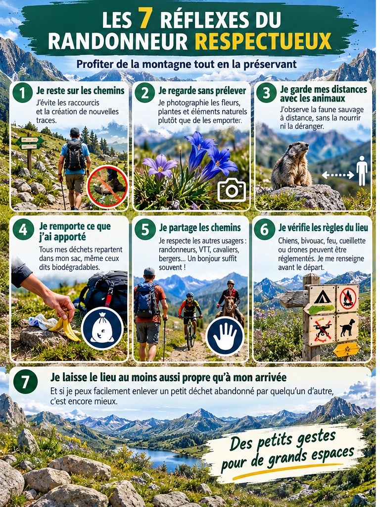 Respecter la nature en randonnée : les 7 réflexes du randonneur respectueux