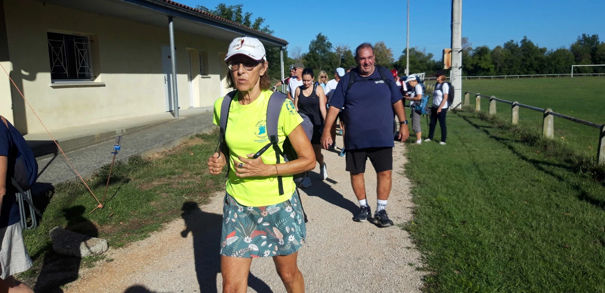 Marcheurs de l’ACFA Toulouse au départ de la fête 2026 à Donneville