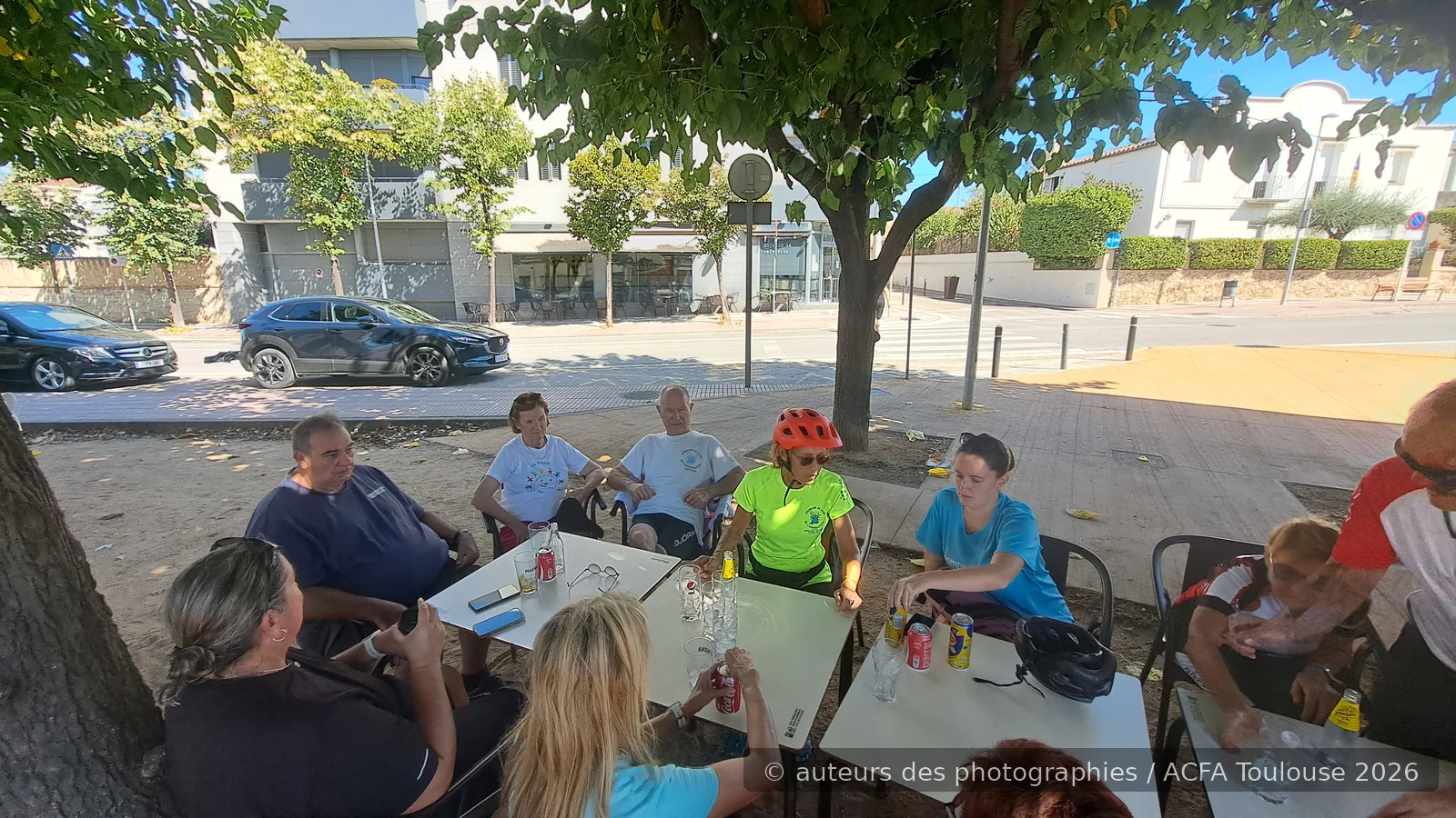 Michel responsable de la logistique pendant la sortie vélo ACFA