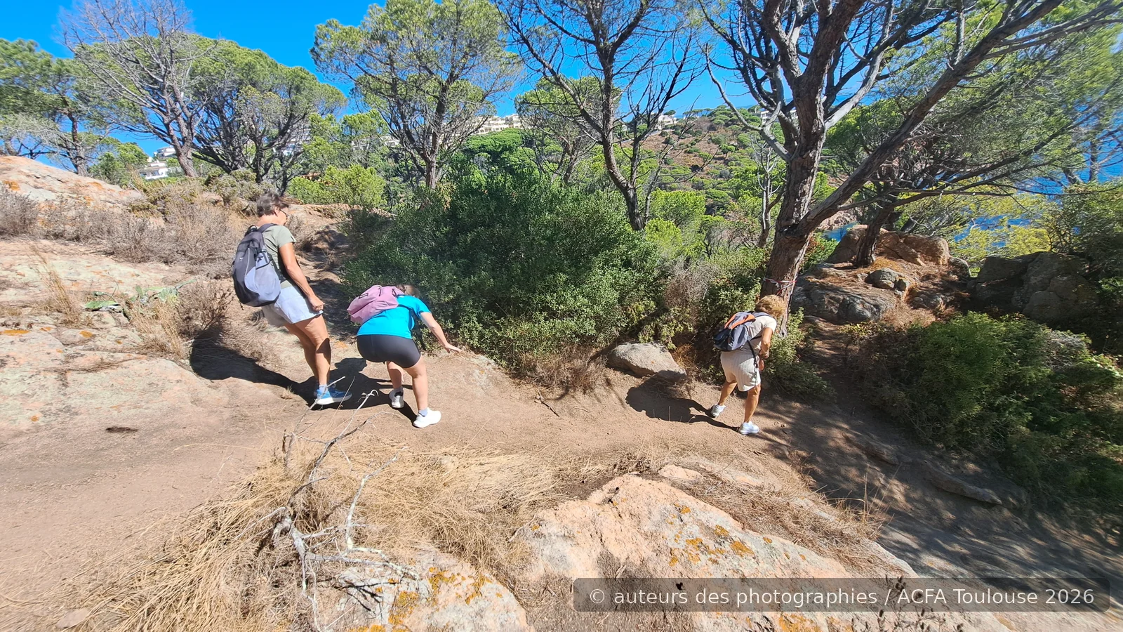 Passage technique sur le chemin de ronde à Sant Feliu