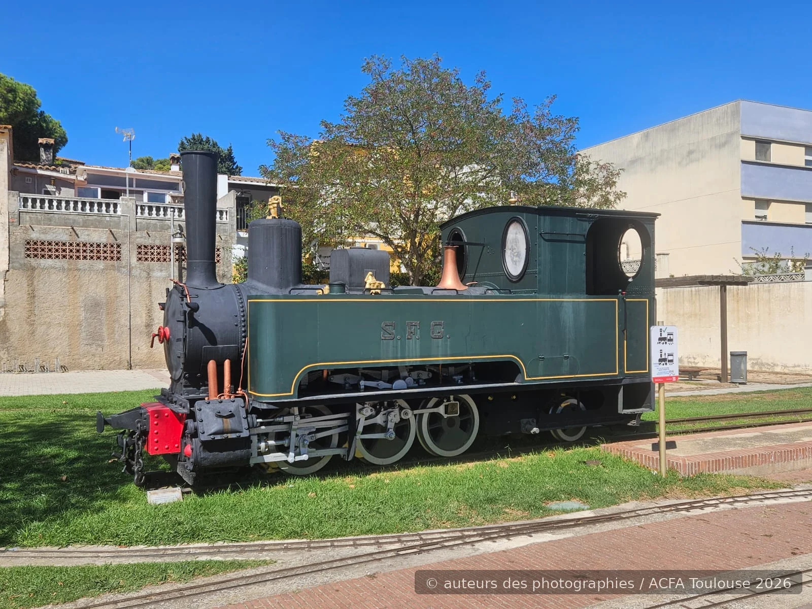Train à vapeur rencontré pendant la sortie vélo ACFA