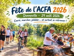 Fête de l’ACFA 2026 à Donneville – course, marche, vélo, barbecue et repas convivial
